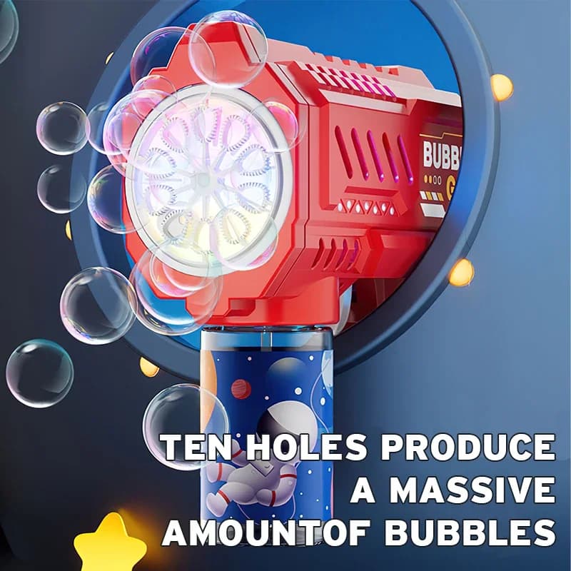 Machine à bulles pour enfants, jouet lumineux, pistolet à bulles entièrement automatique, produit un