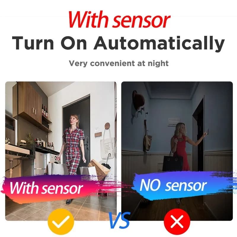 Plafonnier LED intelligent avec capteur de mouvement humain, luminaire décoratif de plafond, idéal p