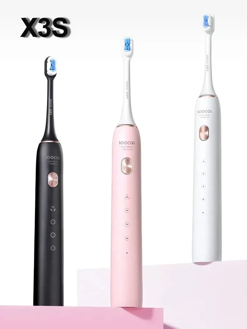 SOOCAS X3S adulte sonique électrique brosse à dents intelligente IPX8 étanche 180 jours d'autonomie 