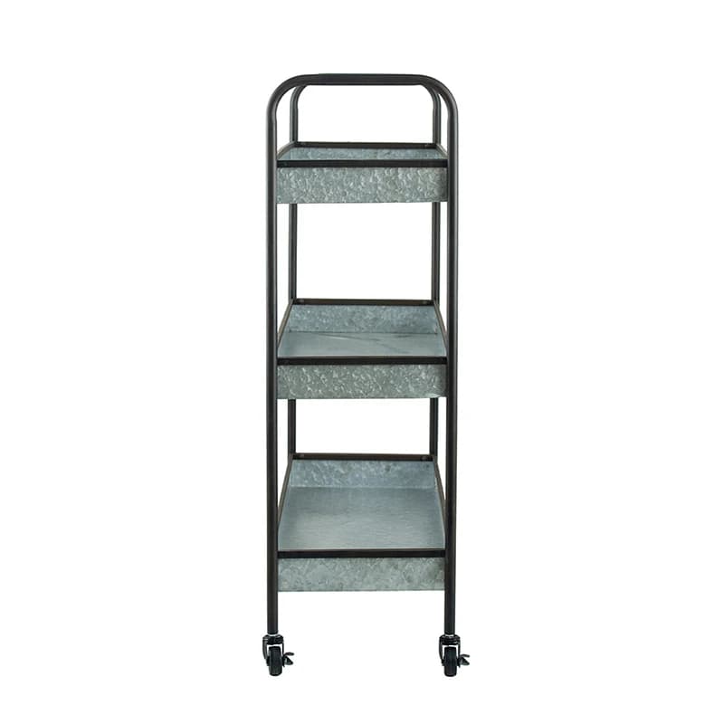Étagère Galvanisée à 3 Niveaux, 35x12.5x40 Pouces