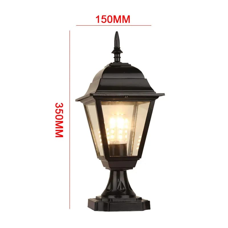Lampes de colonne minimalistes de style européen pour clôture extérieure de villa, murs extérieurs, 