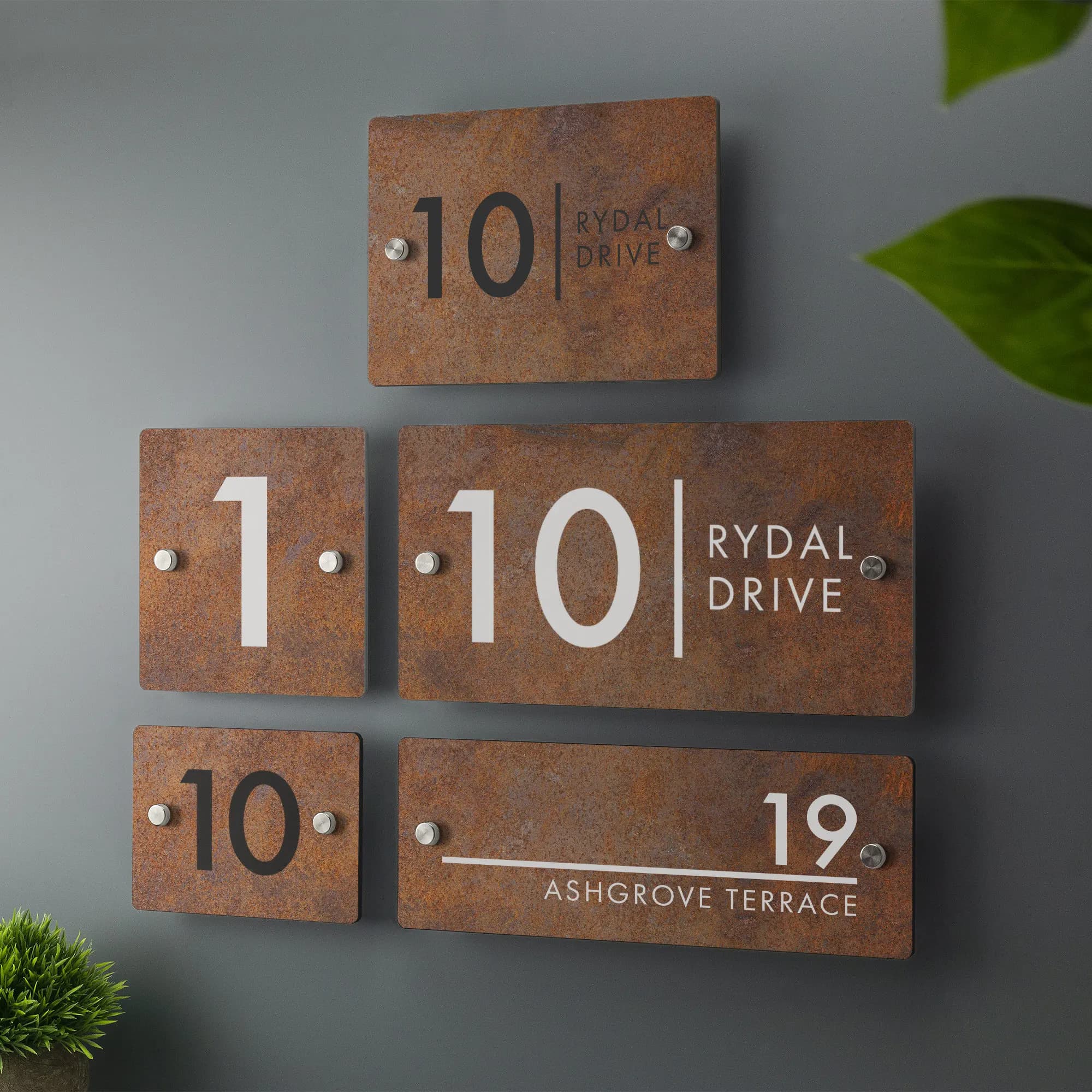 Panneau de Maison en Acrylique Transparent à Effet de Verre, Personnalisation Personnalisée, Plusieu
