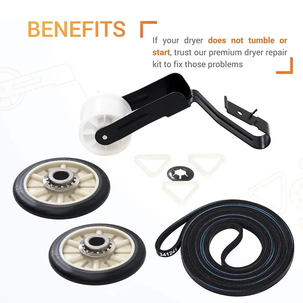 4392065   Kit de réparation de sèche-linge compatible avec les sèche-linge Whirlpool et Kenmore – Re