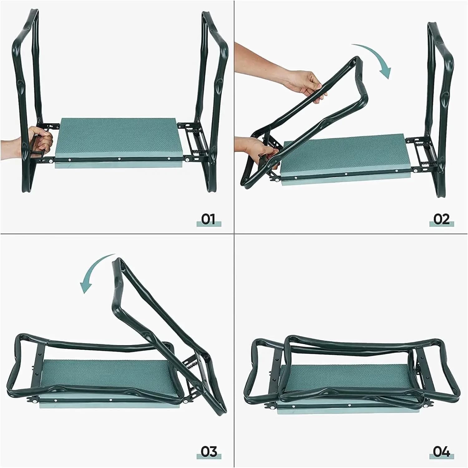 Genouillère et siège de jardin pliants améliorés, banc de jardin pliant amélioré, portable avec olig