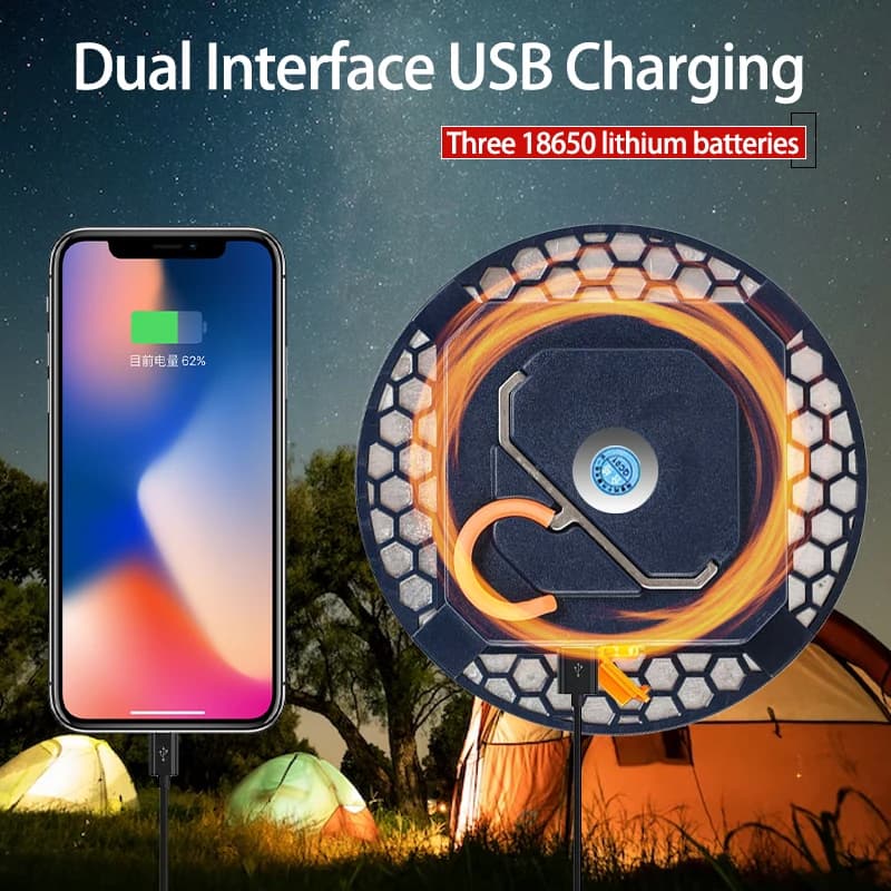 9900mah longue endurance 30w haute puissance Camping lanterne portable lanterne rechargeable multifo