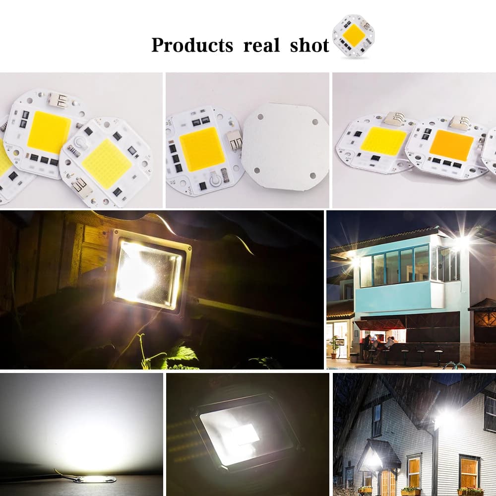 Puce LED COB haute puissance, IC intelligent, pas besoin de pilote, budgétaire, lampada, éclairage b