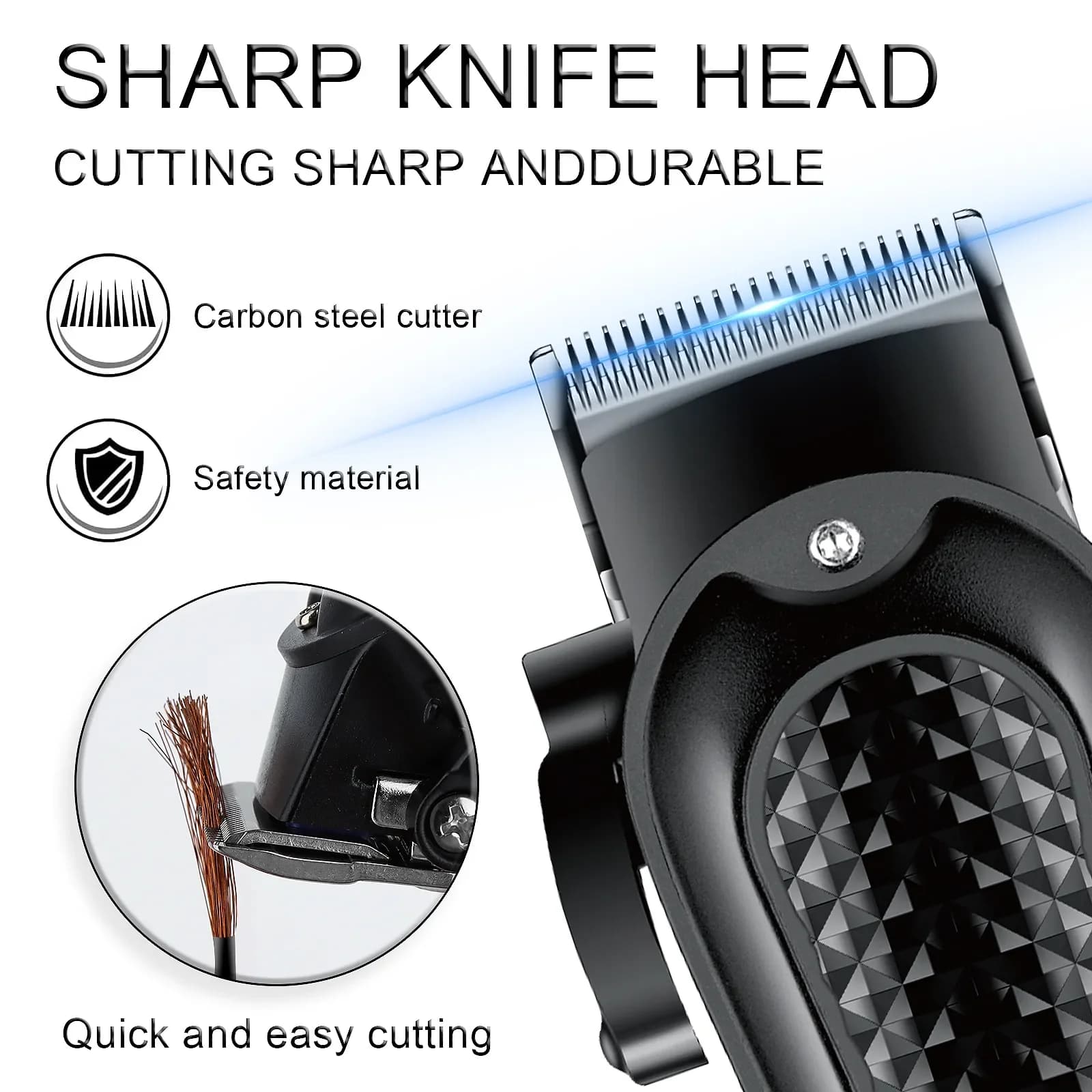 Hiena HYN-212 Électrique Tondeuse À Cheveux UBS Rechargeable Sans Fil Tondeuse À Barbe Hommes injust