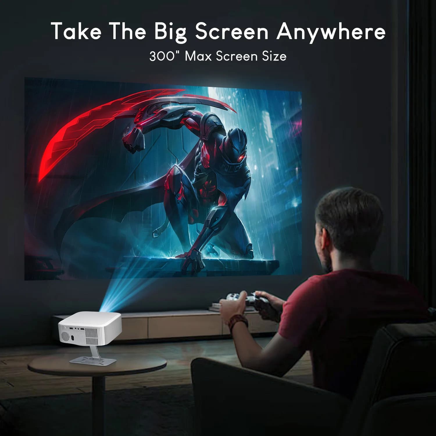 Projecteur Salange 1080P Vidéo 4K Prise en charge Android 13.0 OS Auto Keystone Focus électrique Gra