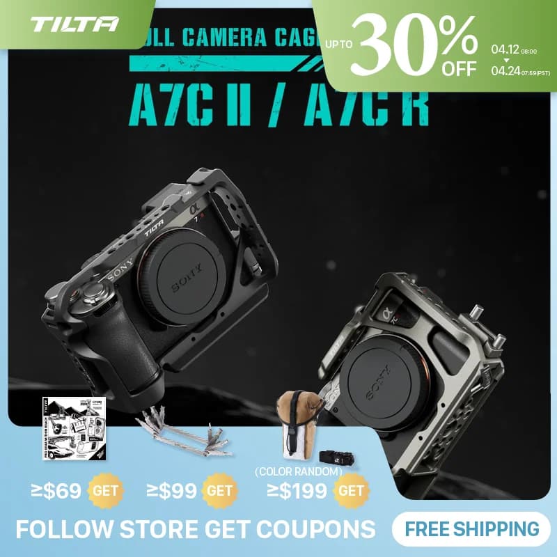Cage pour appareil photo TILTA a7C pour Sony a7C II / a7C R, pour Sony A7 C 2 R TA-T60-HCC-TG, demi-