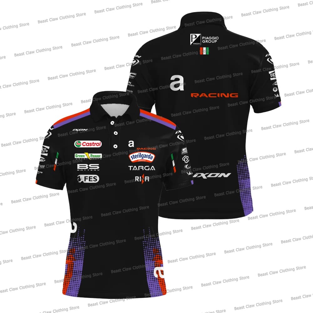 Nouveau Polo de l'équipe de course Marco Bezzecchi 72 2026, T-shirt de pilote Martin 89 à séchage ra