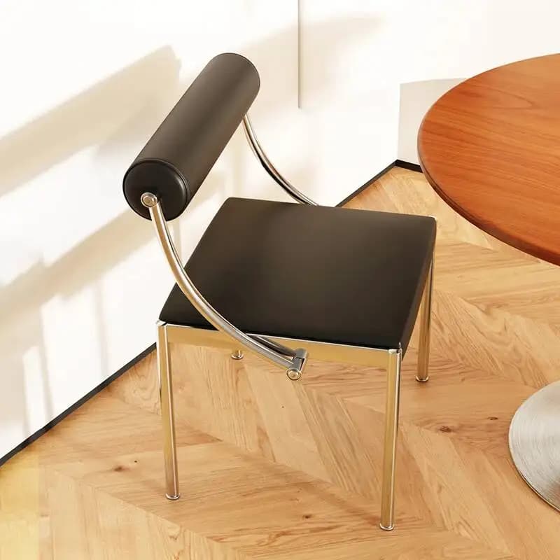 Chaises et table de salle à manger de luxe en bois massif, design nordique moderne et minimaliste, p