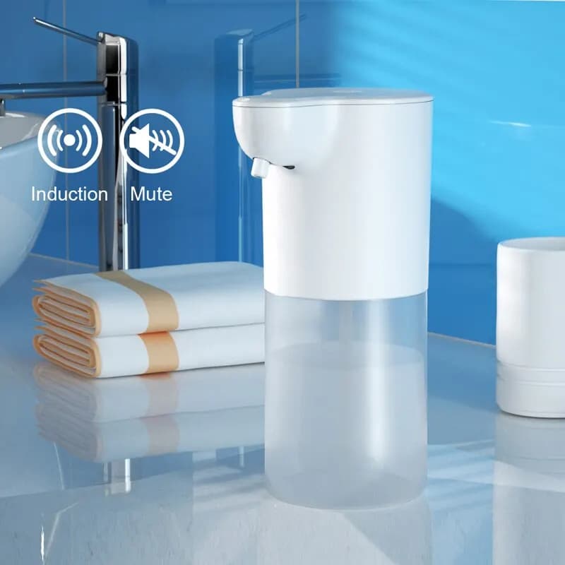 Distributeur de savon automatique sans contact 350ML Distributeur de mousse de savon USB Rechargeabl