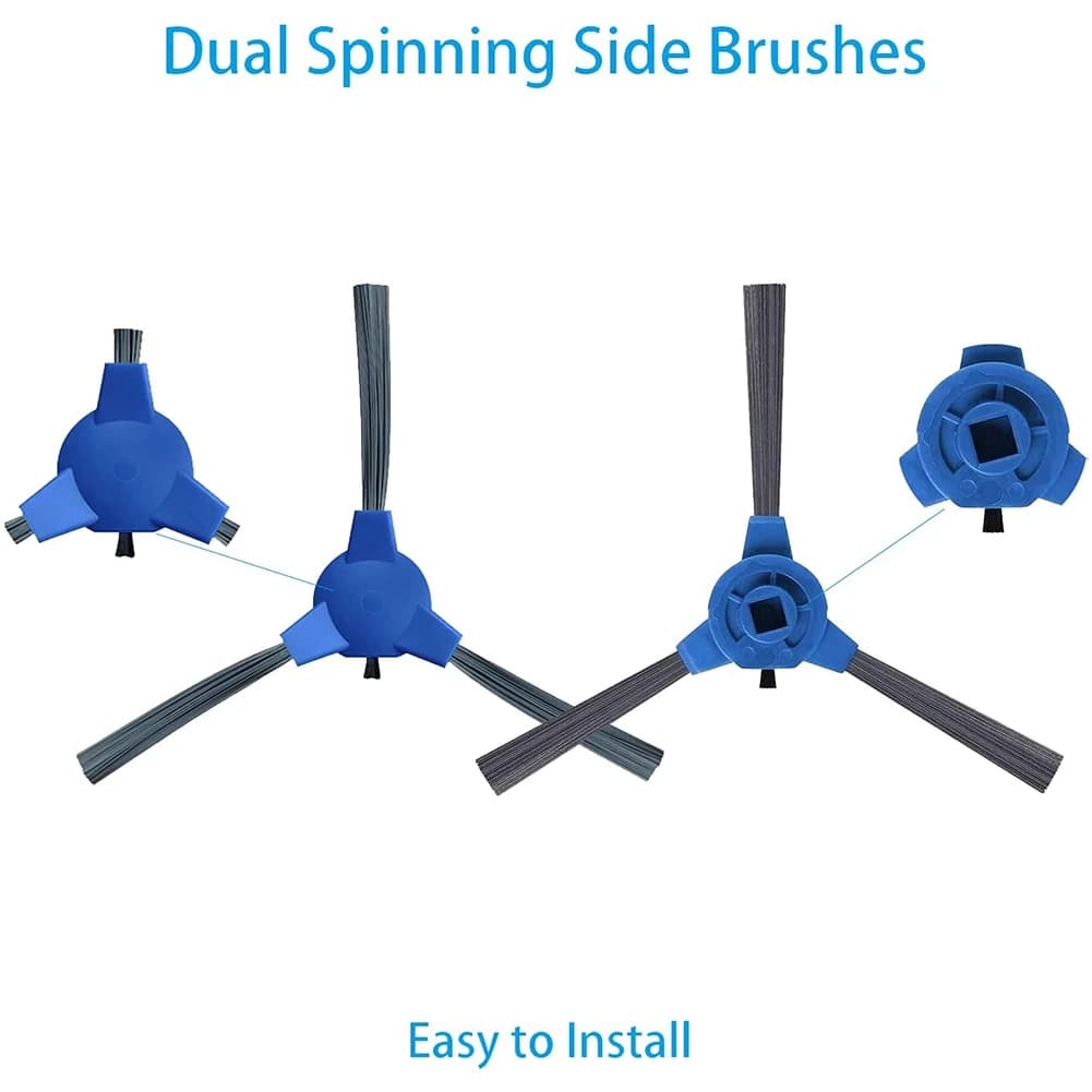 Couvercle de brosse à rouleau, brosse latérale, filtre Hepa, pièces de rechange pour aspirateur Robo