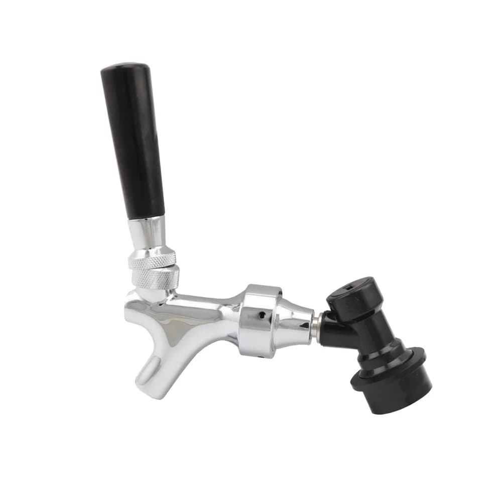 Robinet de bière à tirage réglable avec serrure à bille liquide déconnexion chromée contrôle du débi