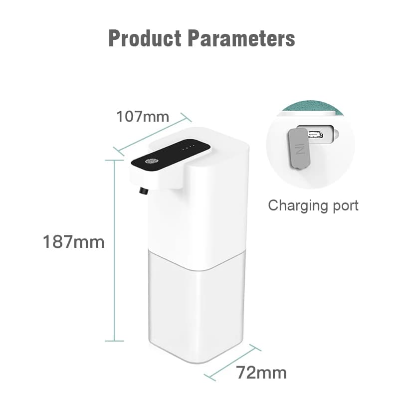 Distributeur automatique de savon liquide, capteur infrarouge sans contact, mains libres, Machine à 