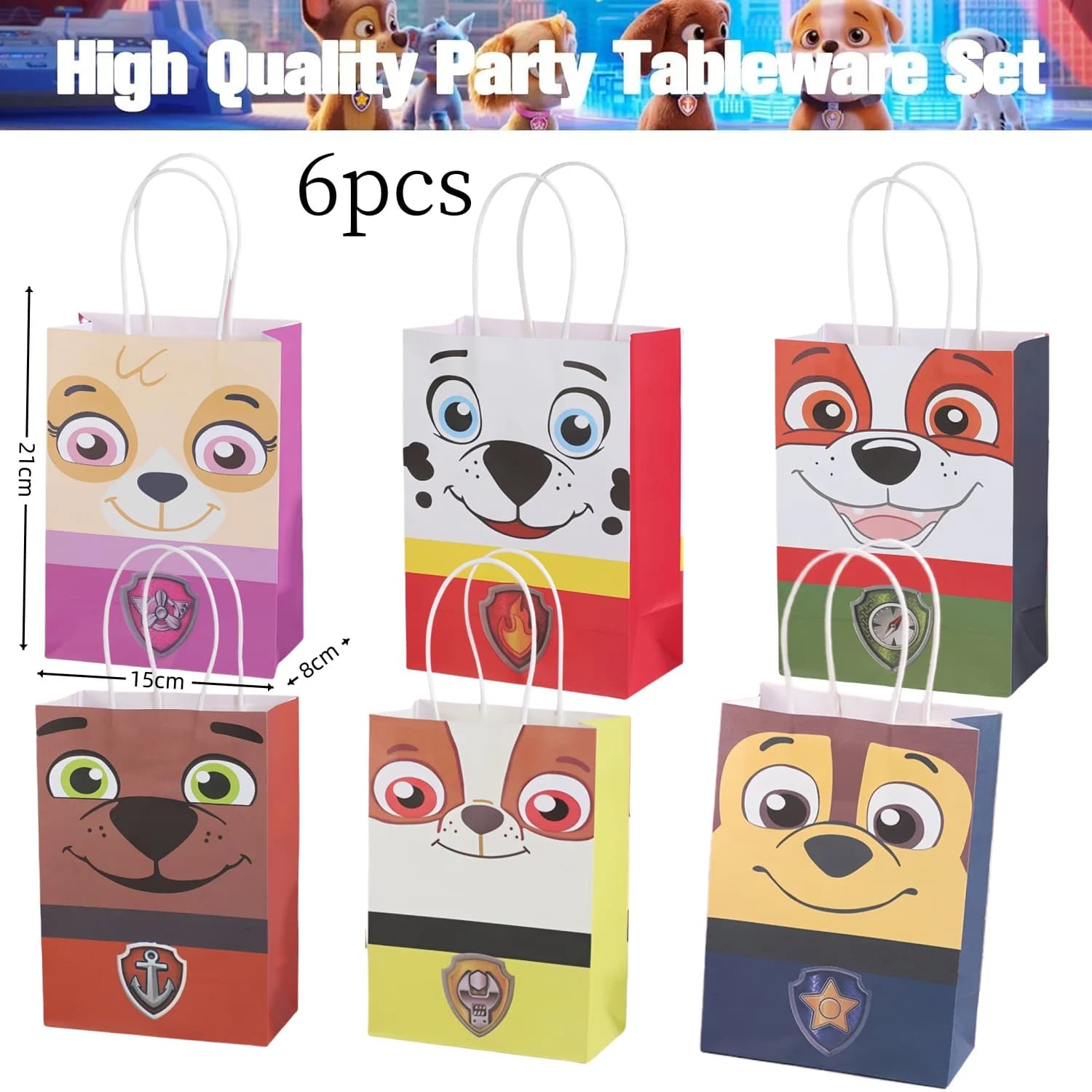 PAW Patrol – décoration de fête d'anniversaire, vaisselle, nappe, assiettes, gobelets, ballons, réce