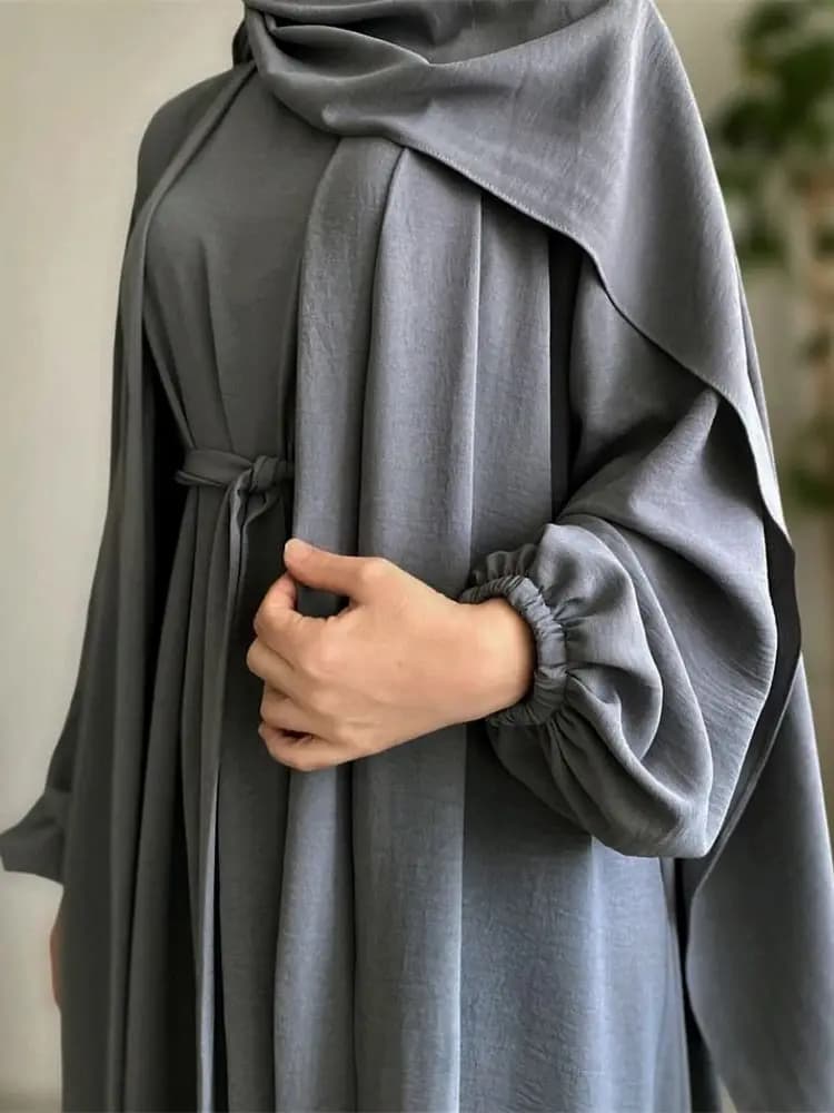 Ensemble 3 pièces pour femmes musulmanes, Ramadan, Eid Mubarek, Dubaï, Abaya, Kaftan, Turquie, Islam