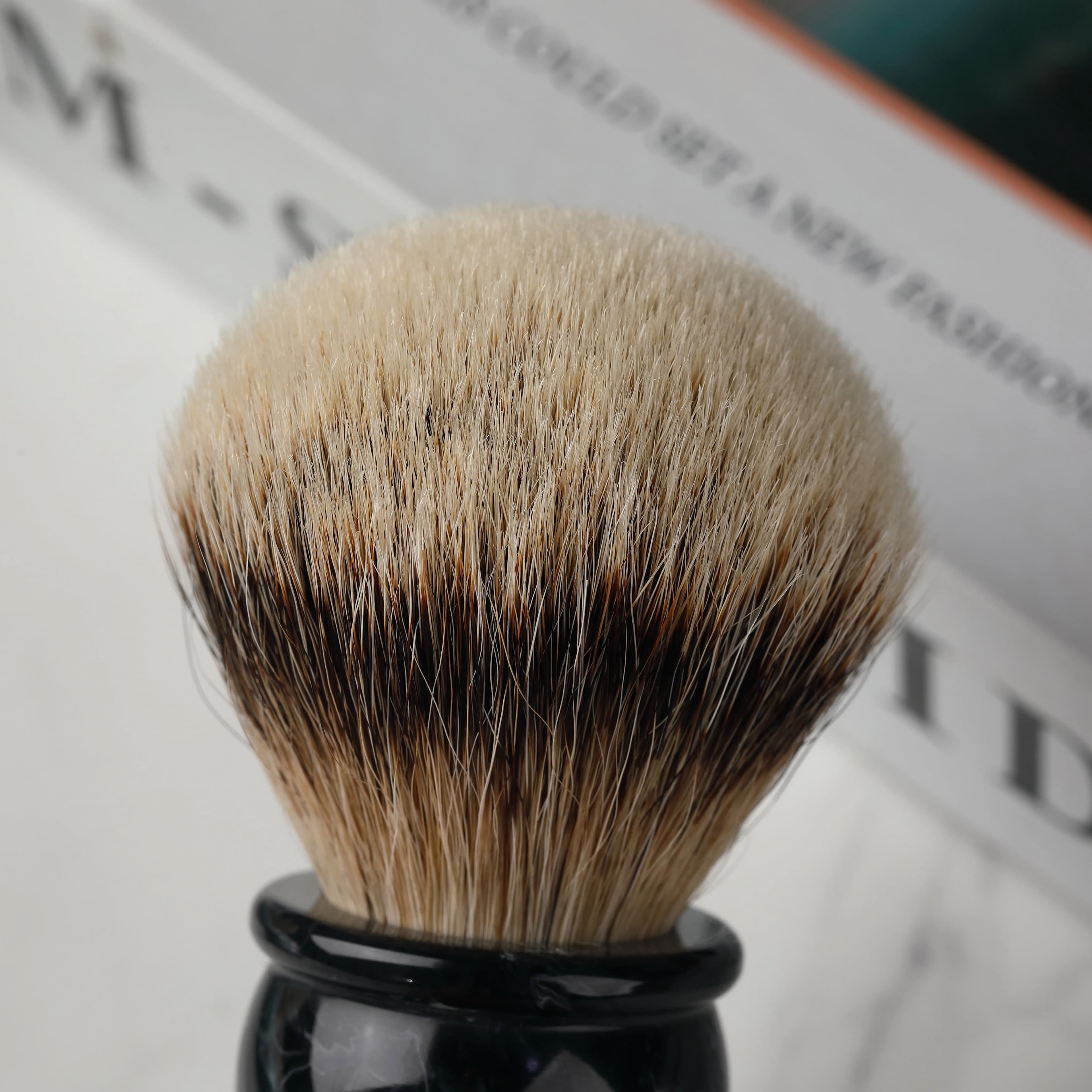 Yaqi 24MM hommes blaireau argent blaireau cheveux visage barbe appareil de nettoyage outil de rasage