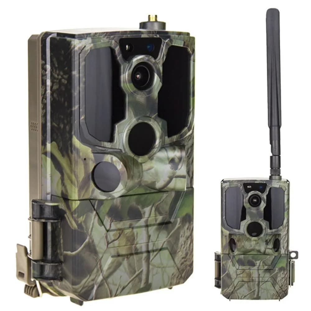Caméra de suivi des sentiers de la faune cellulaire vidéo HD 4G LTE 2.7K, pièges photos avec vue en 