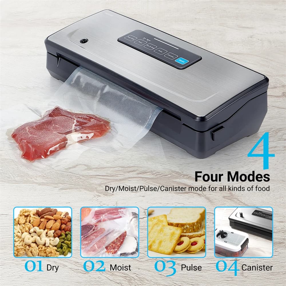 INKBIRD – scelleuse de sacs en plastique, Machines de scellage sous vide avec Modes d'emballage sec/