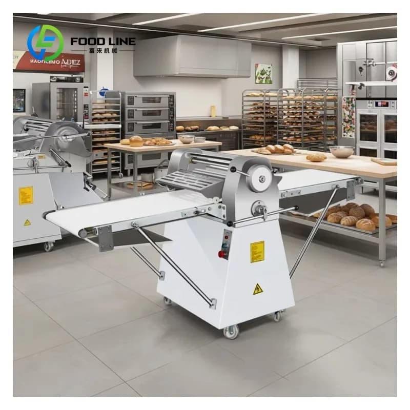Laminoir à pâte vertical professionnel personnalisé à grande vitesse, machine à croissants automatiq