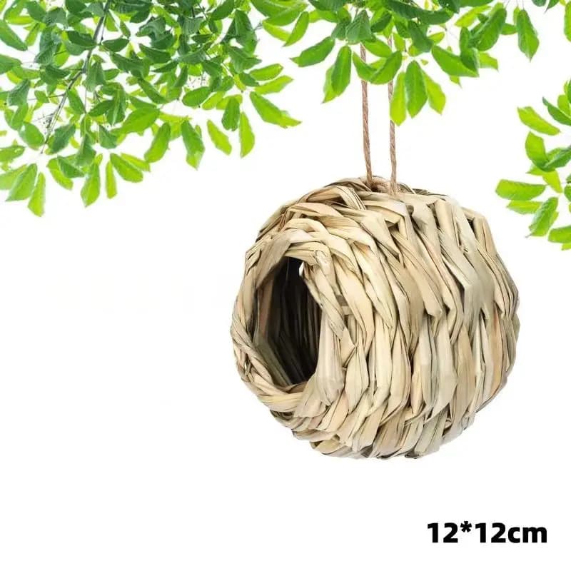 Nichoir tressé décoratif d'extérieur pour oiseaux, cabane de reproduction pour perroquets, chambre à