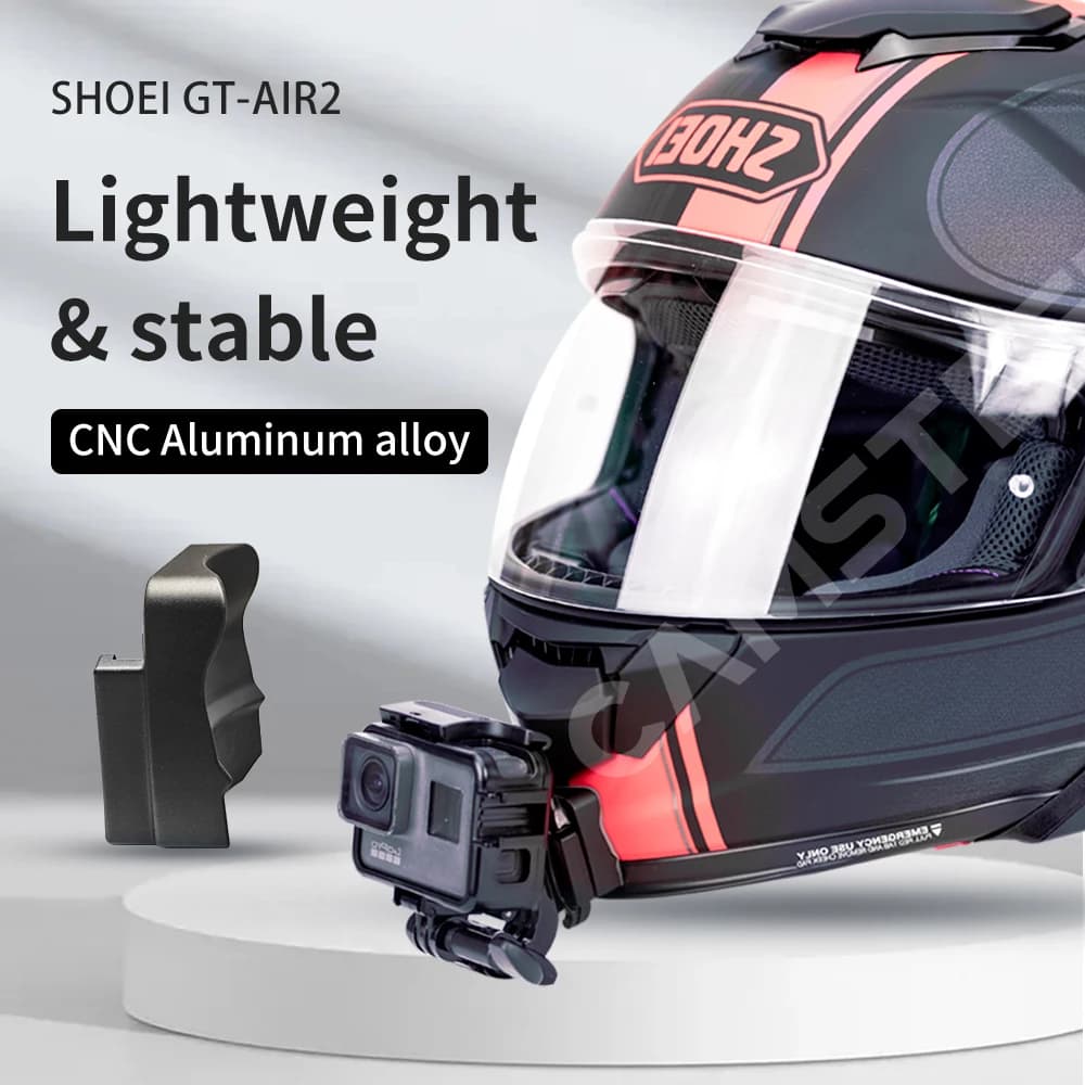 Pour SHOEI GT Air2 casque support de menton en aluminium personnalisé pour GoPro Hero 13 12 11 10 DJ