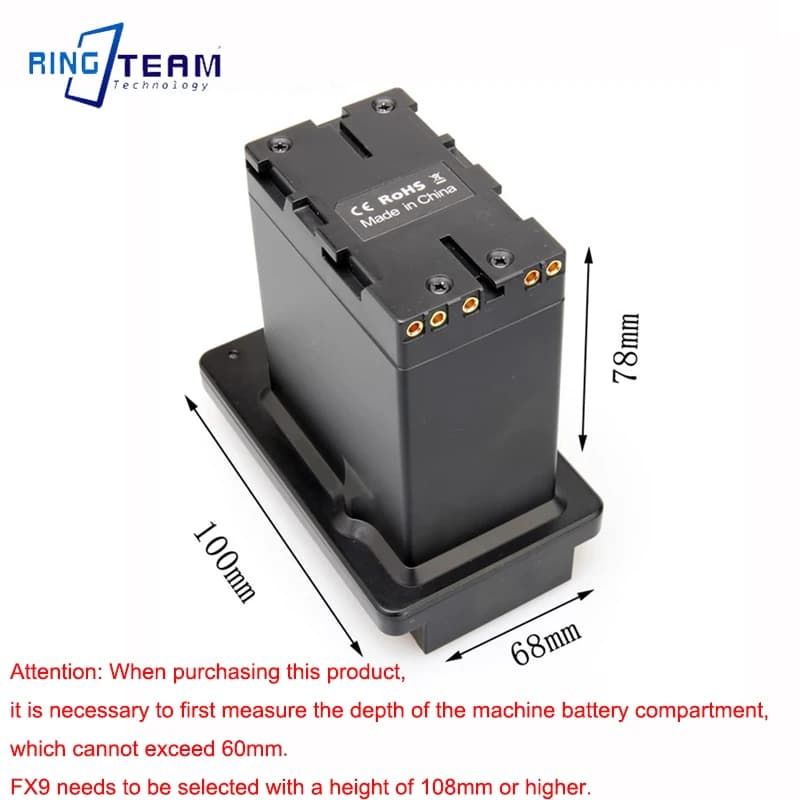 Adaptateur de batterie factice professionnel Mini V Mount vers BP-U, pour appareil photo Sony PXW-Z2