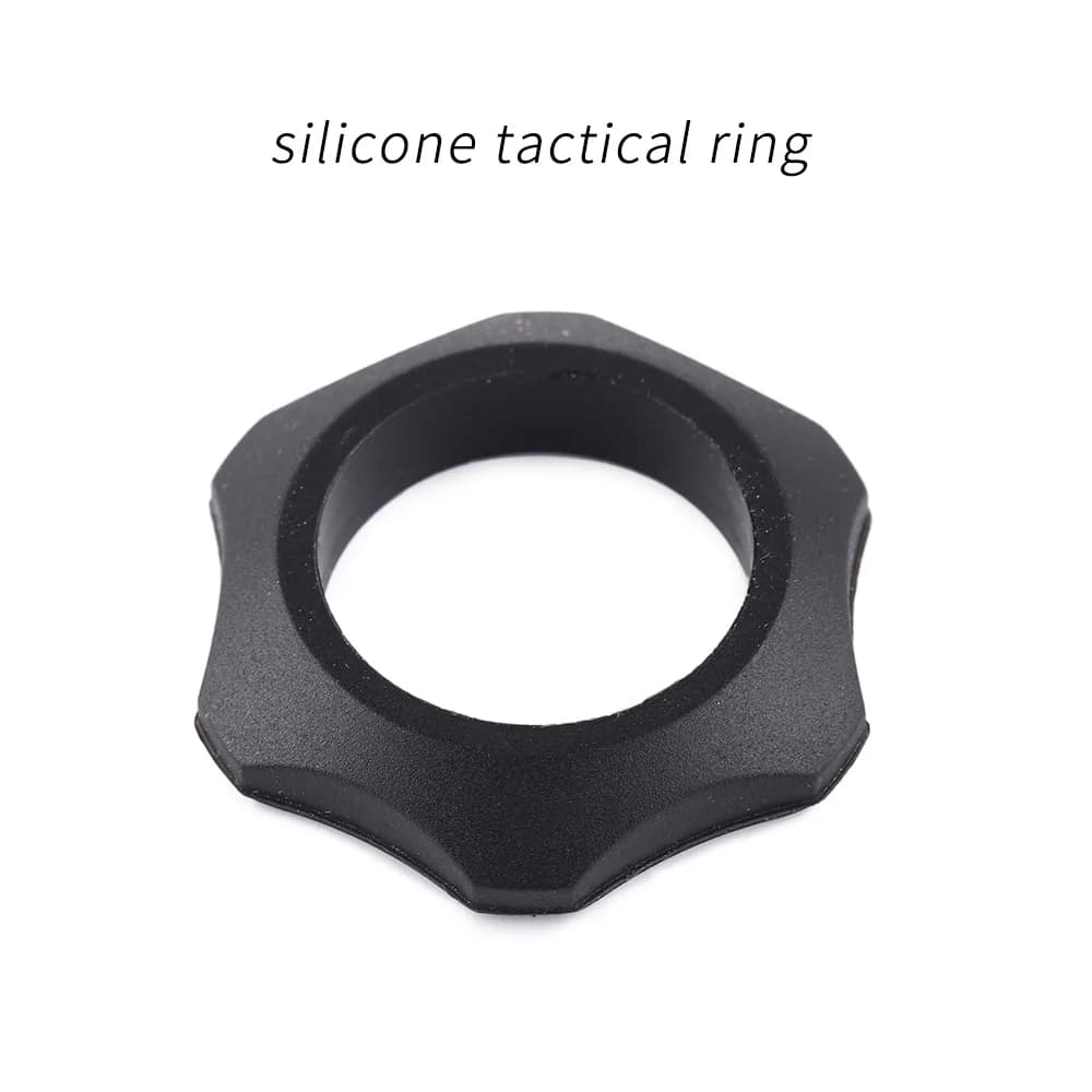 Anneau tactique en silicone Convoy pour lampe de poche adapté aux diamètres de 24 à 27 mm