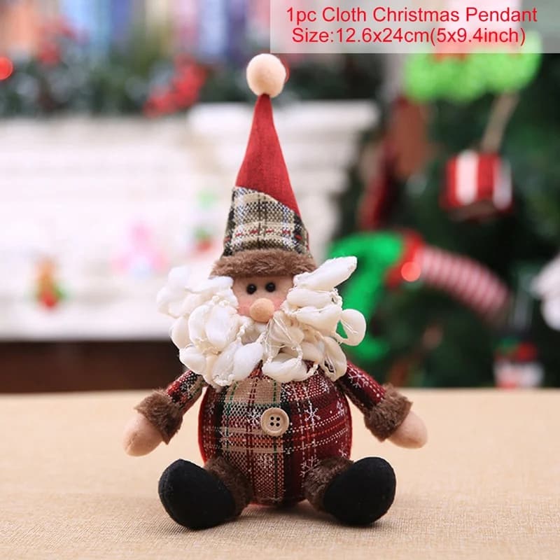 Ornements de Noël en forme de poupée, décorations de Noël pour la maison, décoration de table, cadea