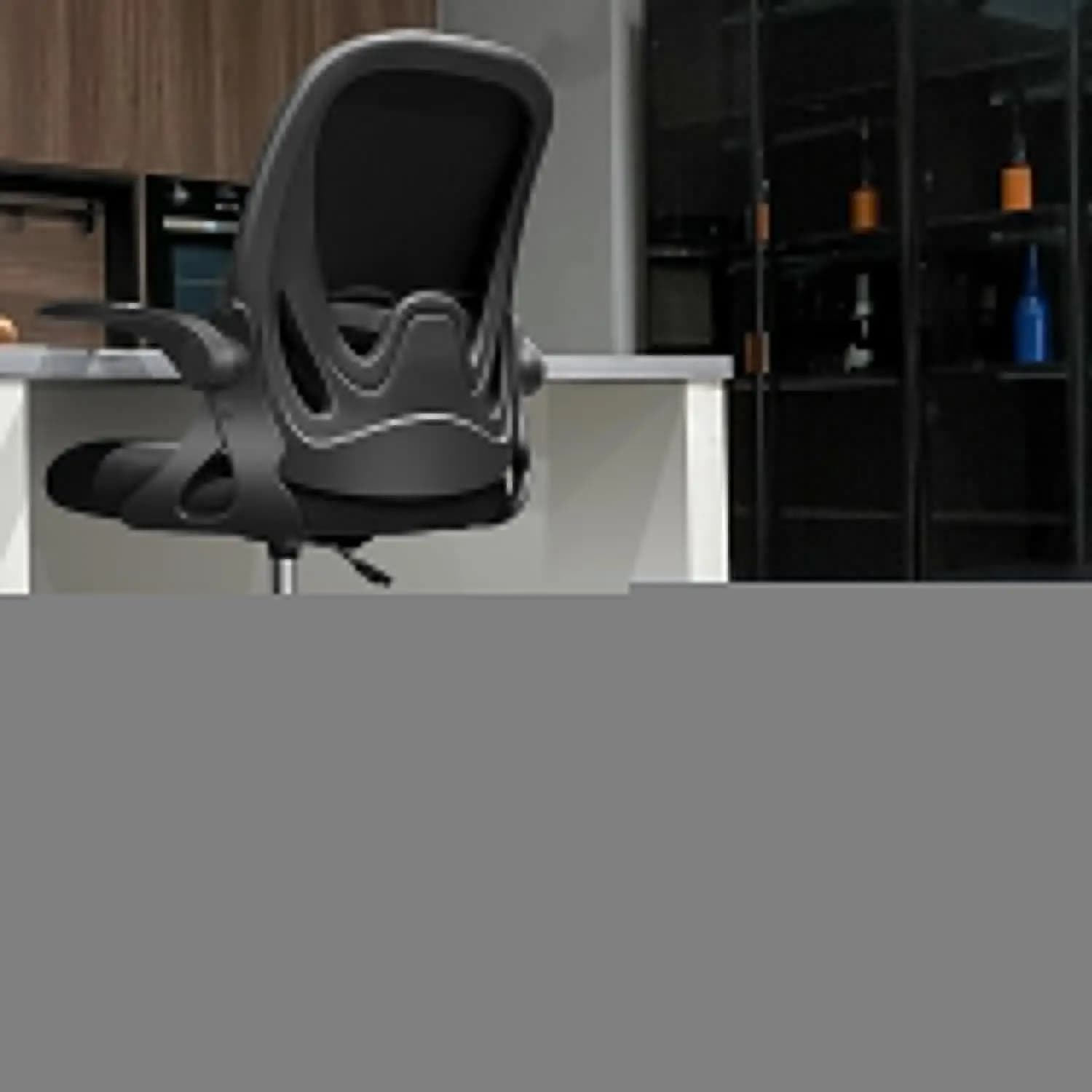 Chaise de bureau haute ergonomique avec accoudoirs relevables, chaise de direction pour bureau debou