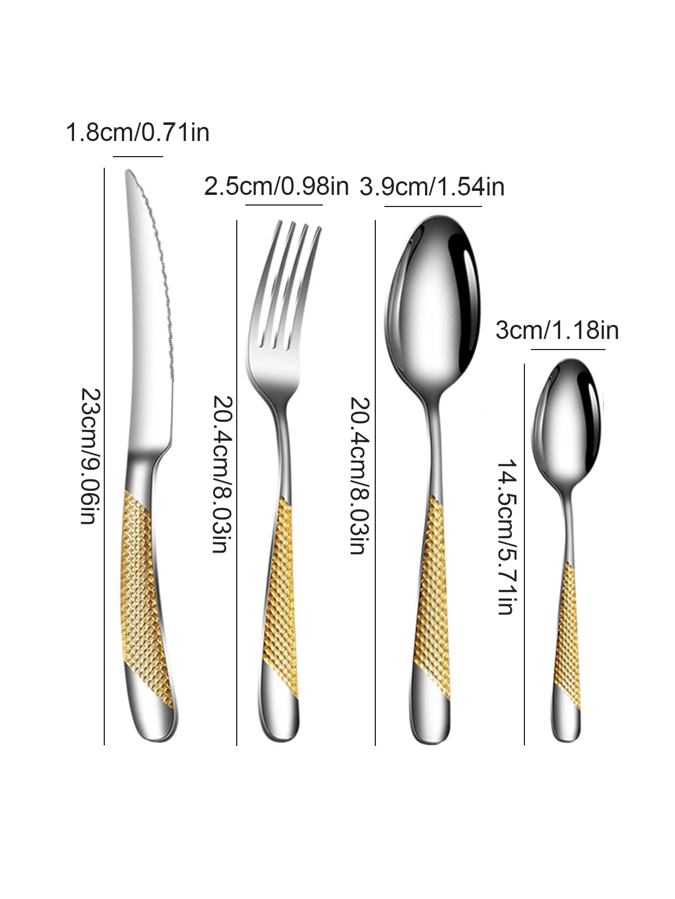 Vaisselle en acier inoxydable, couteau à steak étoile et fourchette à dessert, cuillère, costumes de