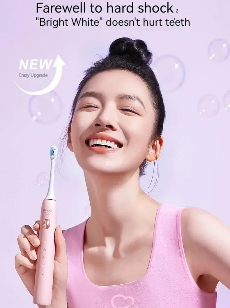 SOOCAS X3S adulte sonique électrique brosse à dents intelligente IPX8 étanche 180 jours d'autonomie 