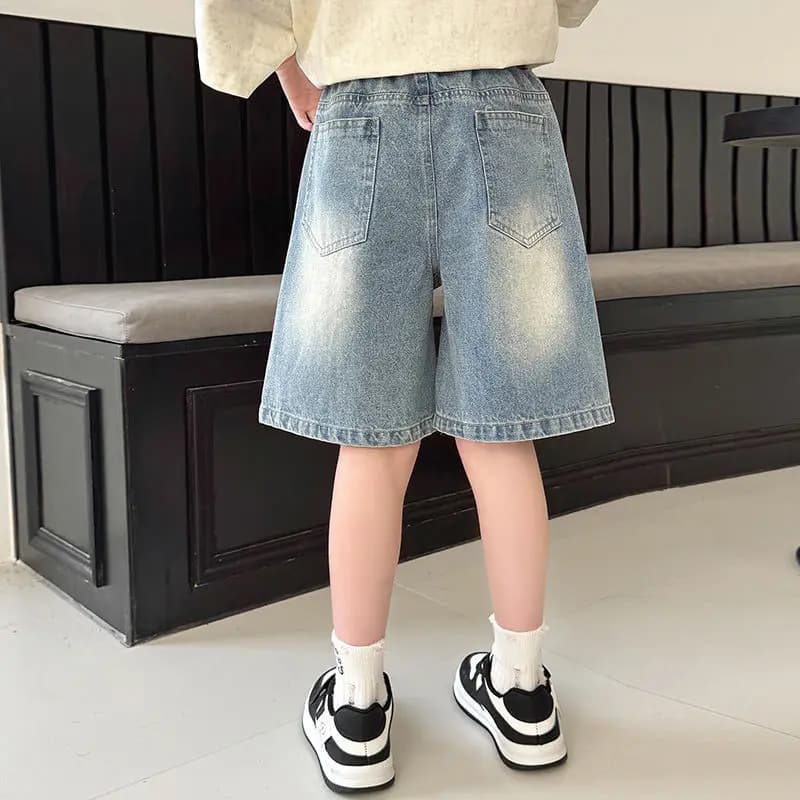 Shorts en jean mignons Sanrio, style décontracté, imprimé Hello Kitty, nouvelle collection, pour enf