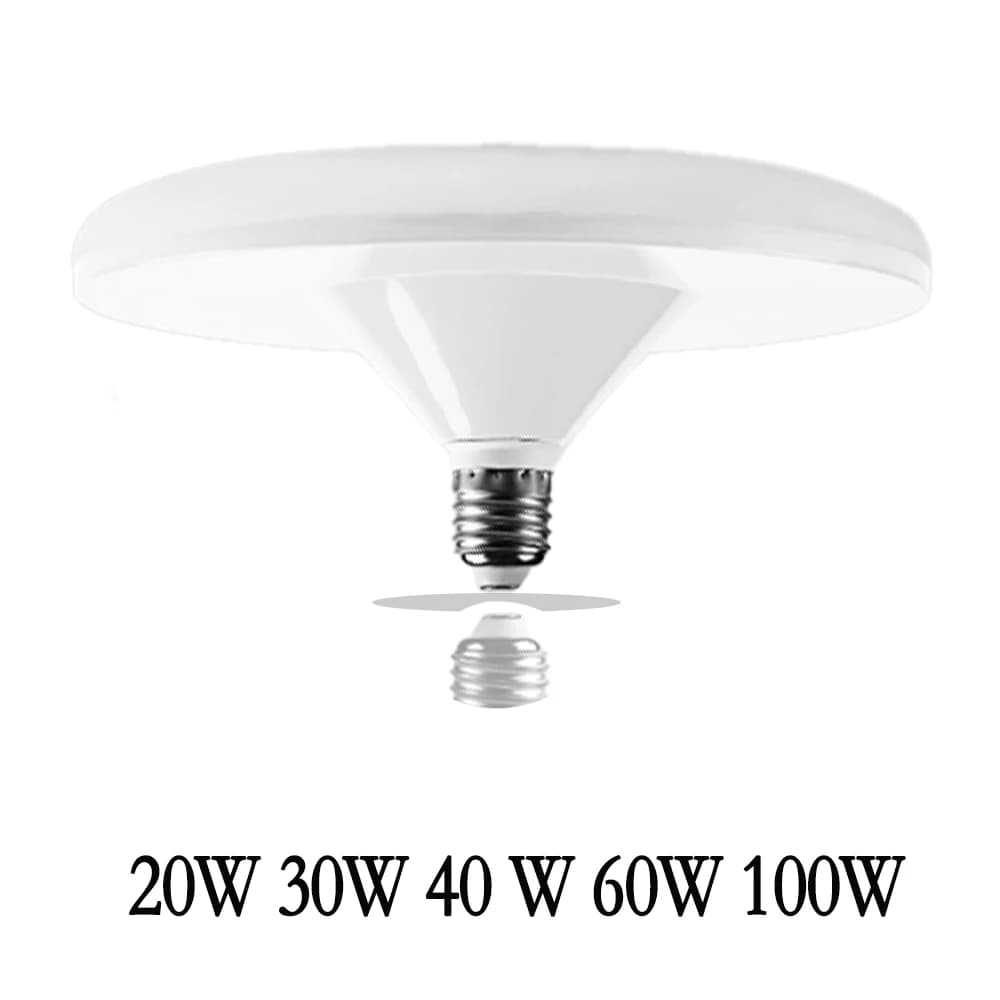 Ampoule LED UFO pour éclairage domestique, lampes blanches froides, 220V, 20W, 30W, 40W, 60W, 100W