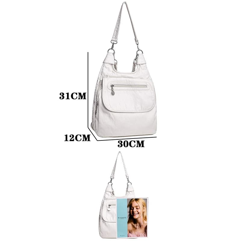 Sacs multifonctions sacs à main de haute qualité Bookbag sacs d'école en cuir souple pour adolescent