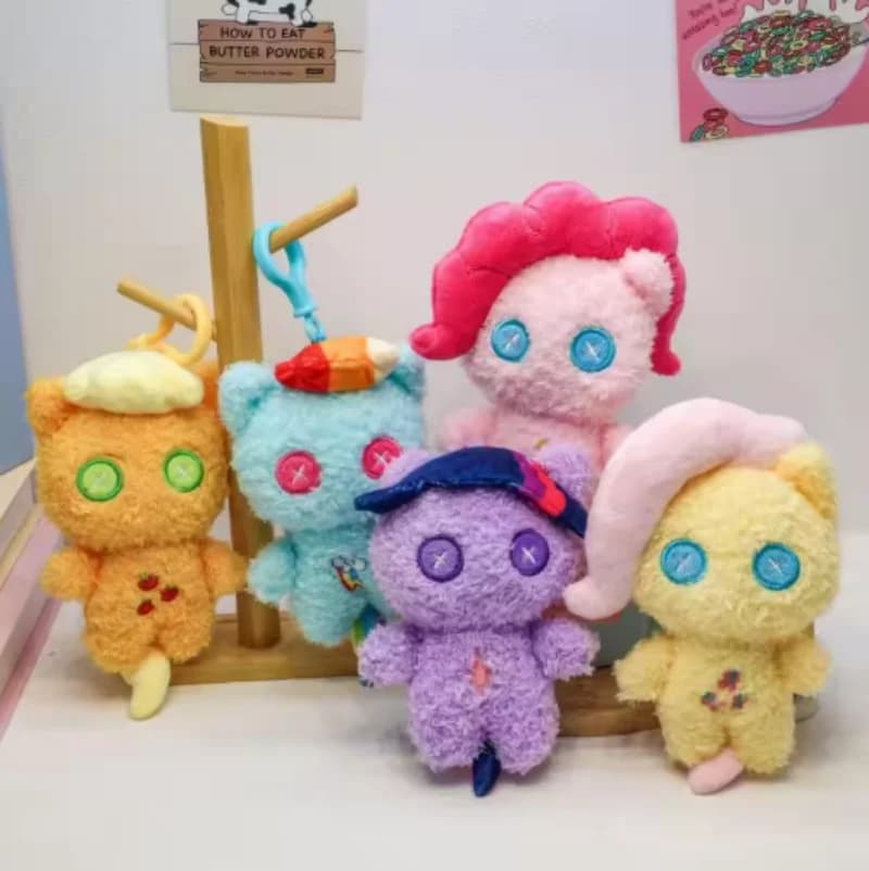 Kawaii mon petit poney en peluche sac à dos pendentif porte-clés crépuscule étincelle Fluttershy Pin