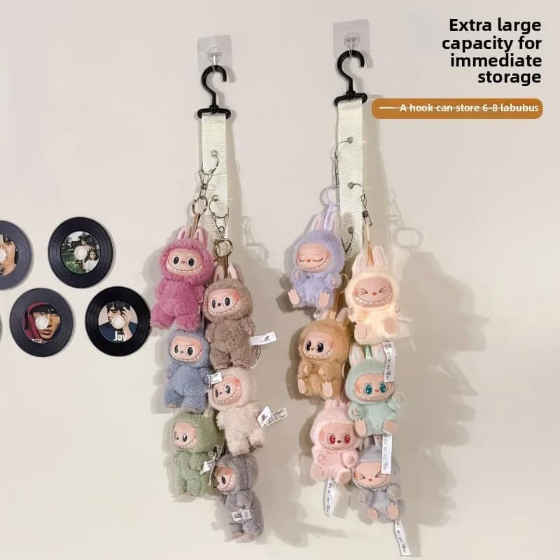 Présentoir de rangement suspendu, mur de poupée pour poupée, porte en peluche pratique derrière la C