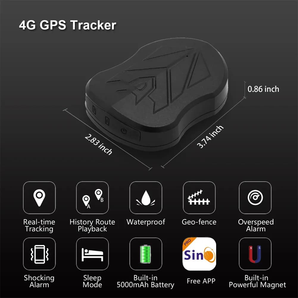SinoTrack aimant 4G étanche voiture GPS Tracker ST-905/ST-915 localisateur de véhicule longue veille