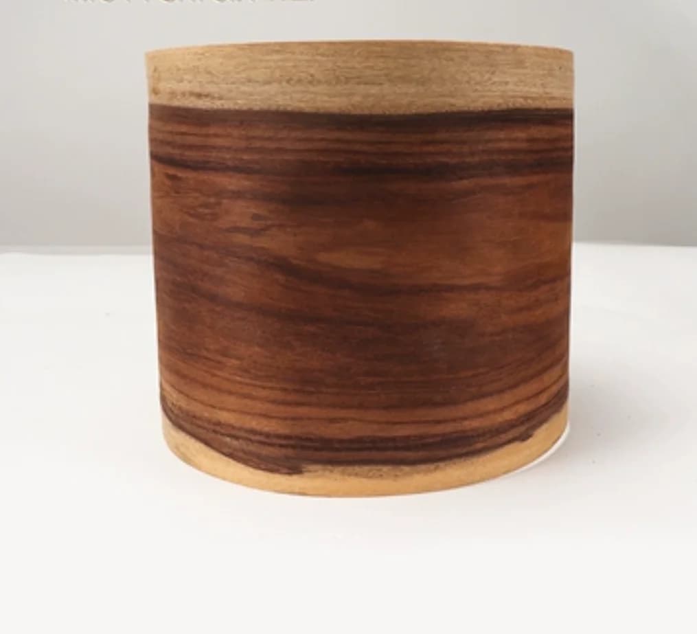 L:2.4 mètres largeur: 210mm T:0.5mm bois massif pur avec bord blanc brindille acide brésilienne plac