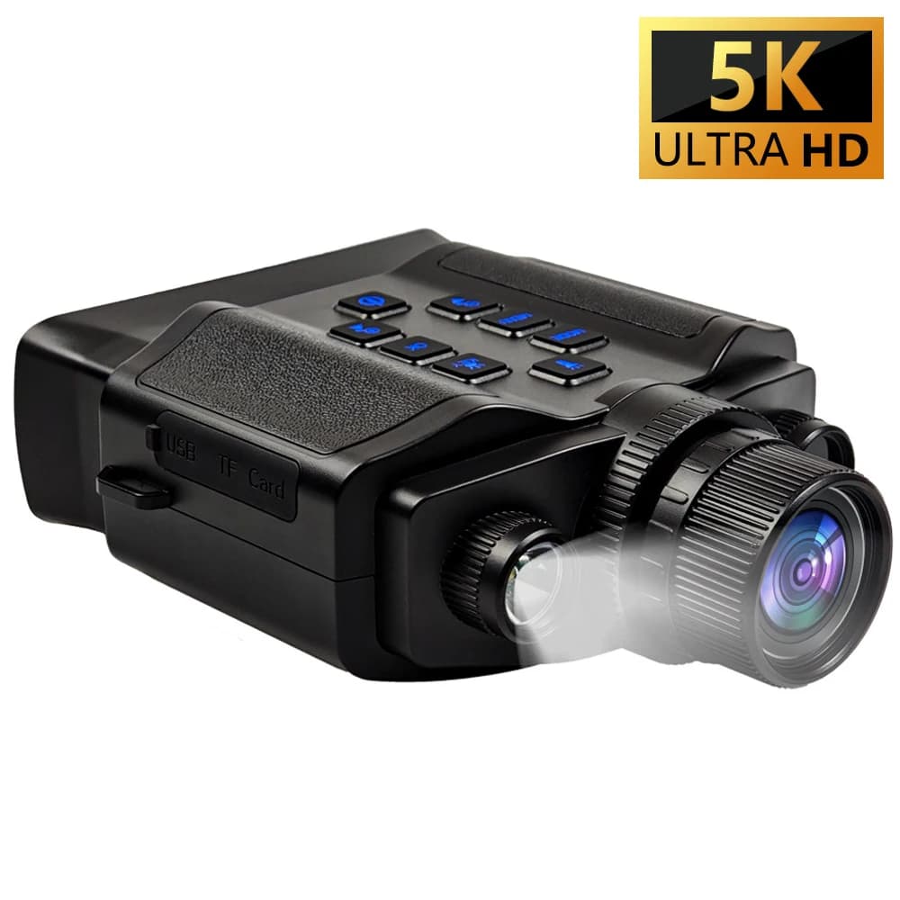 Caméra de chasse 5K 60MP, dispositif de Vision nocturne infrarouge, Surveillance extérieure, télesco