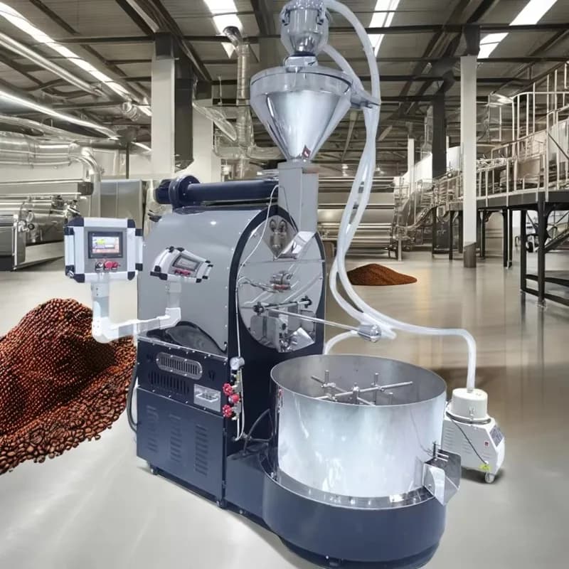 Torréfacteur à café automatique 30 kg 20 kg avec tambour en fonte, connexion Bluetooth/USB, idéal po