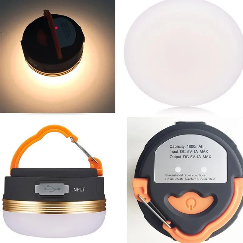 Lanterne LED Portable pour Camping, 3 Modes d'éclairage, camplights suspendus, tente extérieure, lam