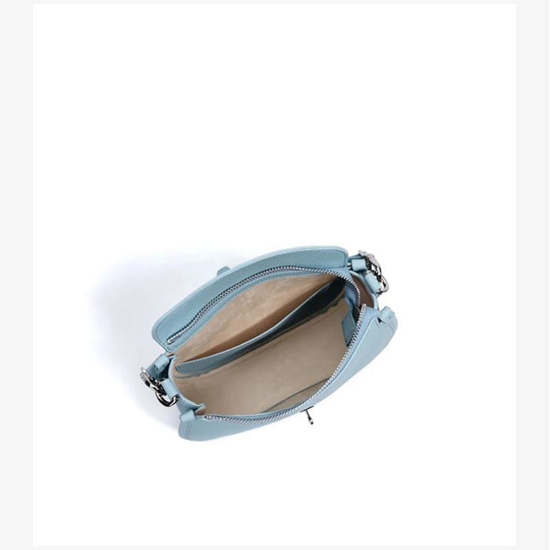 Petit sac à bandoulière de luxe pour femmes, Design de Niche, sac croissant en cuir véritable haut d