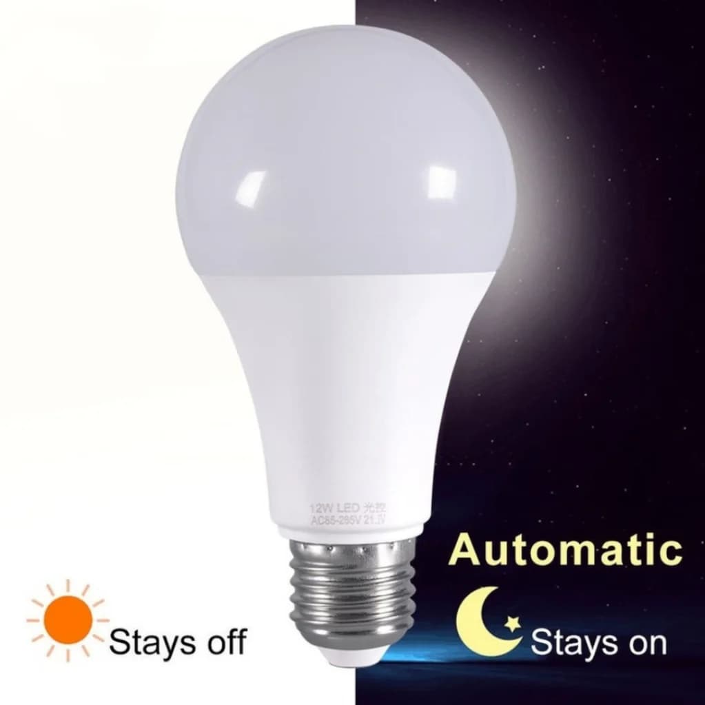 E27 LED crépuscule à l'aube ampoule 5W 7W 9W 12W capteur lumière extérieure AC 85-265V jour veilleus