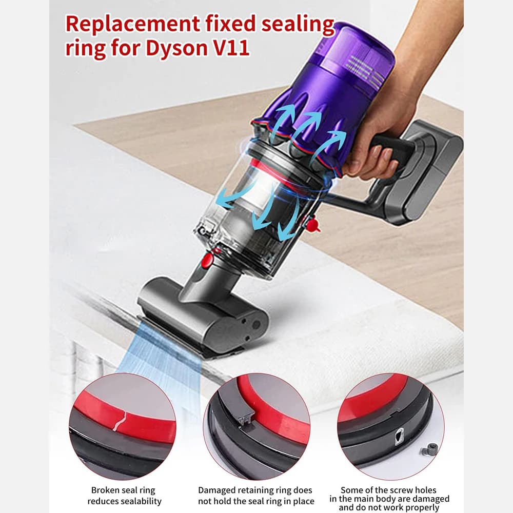 Bague d'étanchéité supérieure fixe pour aspirateur Dyson V11 V15 SV14 SV15 SV22, pièce de réparation