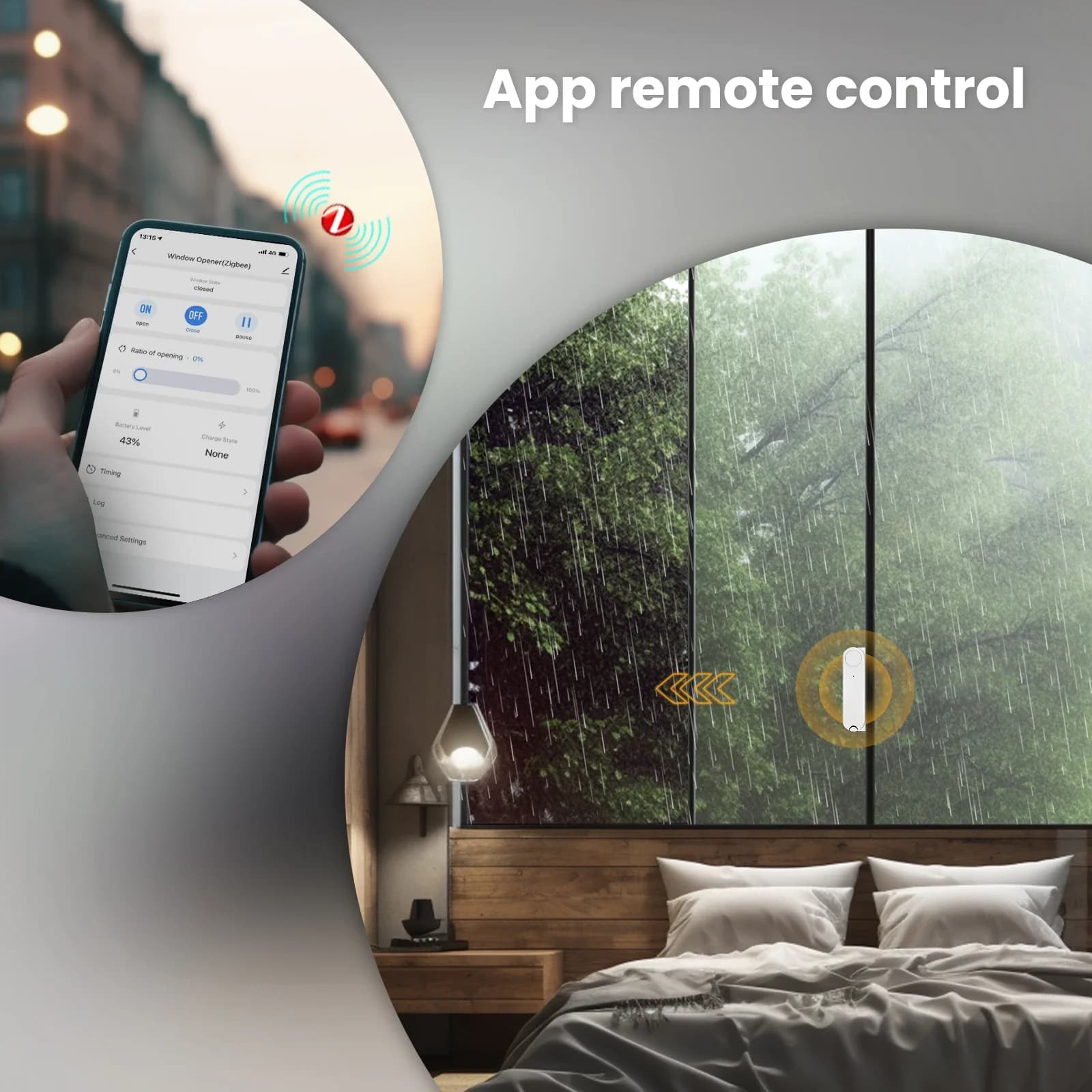 MOES Tuya ZigBee poussoir de fenêtre coulissante intelligent ouvre-porte automatique plus proche app