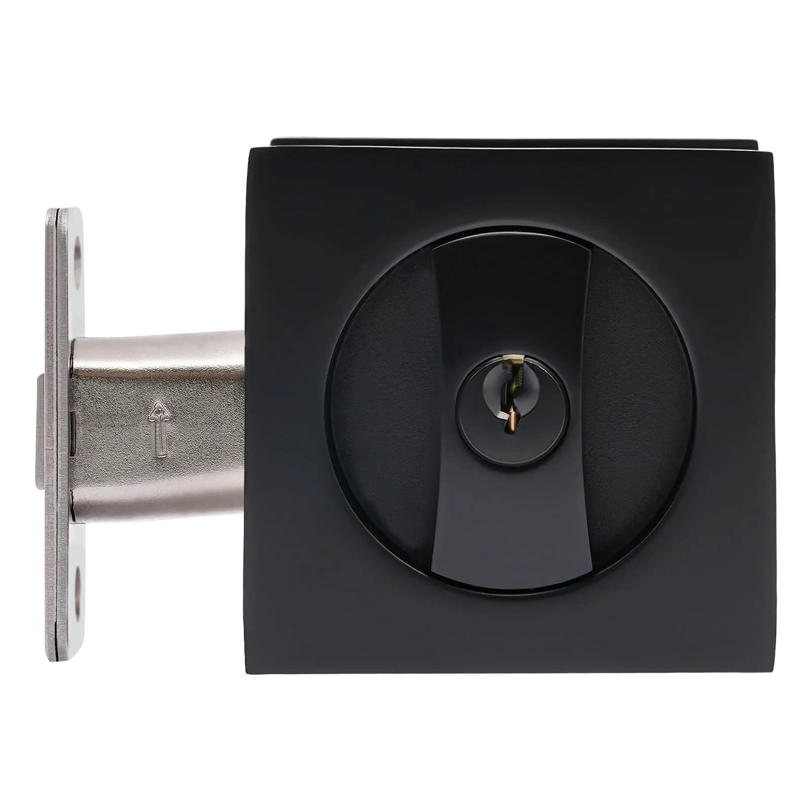 Serrure de porte coulissante carrée, serrure de sécurité de poche, loquet en alliage de Zinc et 3 * 