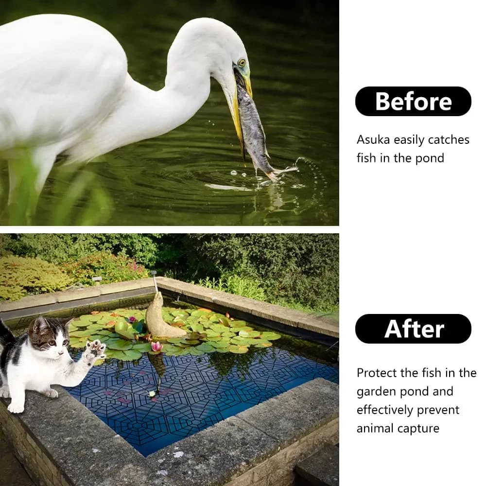 Filet de protection en plastique pour sécuritaires de jardin, protection flottante pour protéger le 