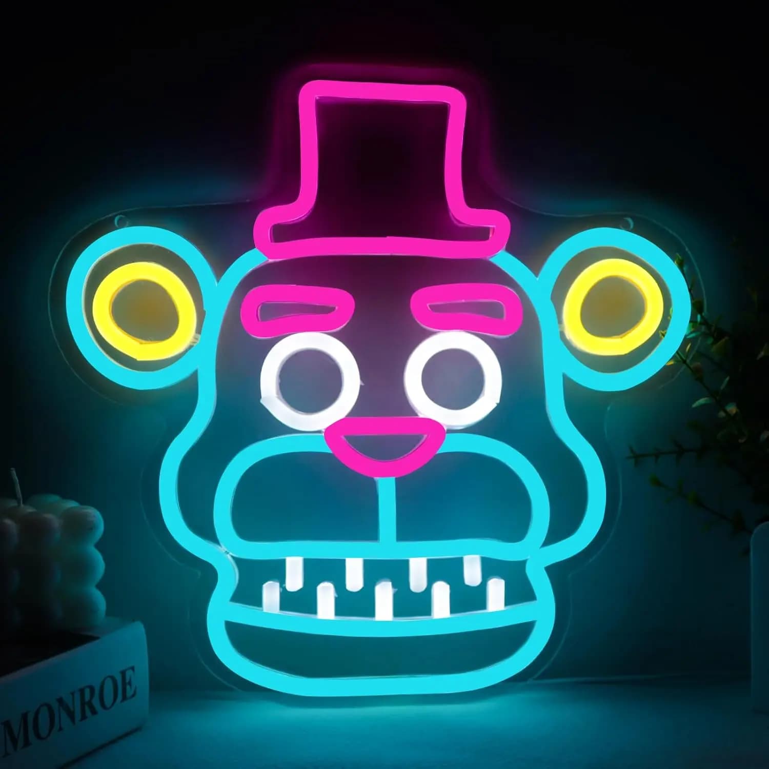 Enseigne au néon LED à intensité variable alimentée par USB, pour chambre à coucher, chambre d'enfan